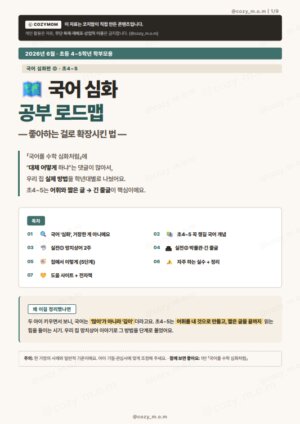 초등 4~5학년을 위한 국어 심화 공부 로드맵